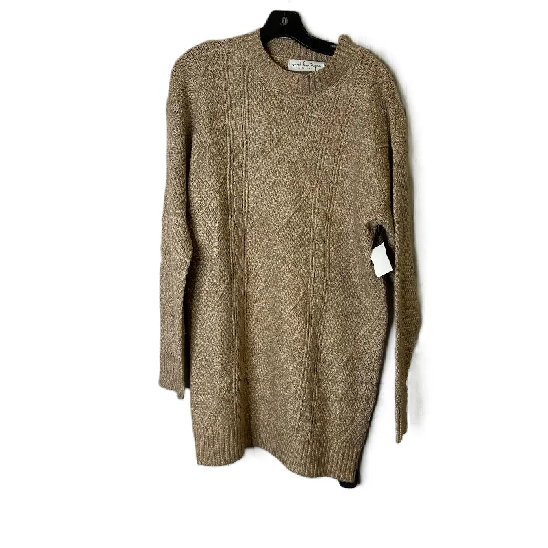 Dress Sweater By MOD Boutique In Brown, Size: S High Neck Sweater Dress