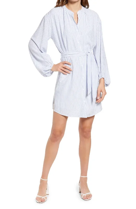 Natalie Shirt Dress In Light Blue Fashion Shirt Dress