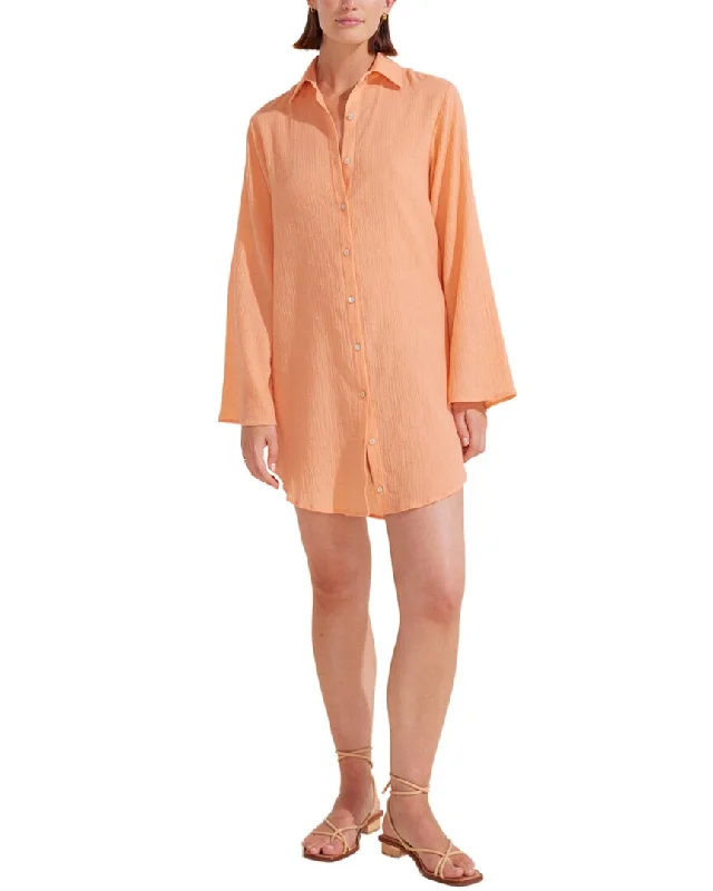 Auguste Maxine Shirt Mini Dress Soft Shirt Dress