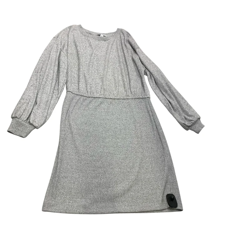 Dress Sweater By Nine West In Grey, Size: L Sweater Dress Twist