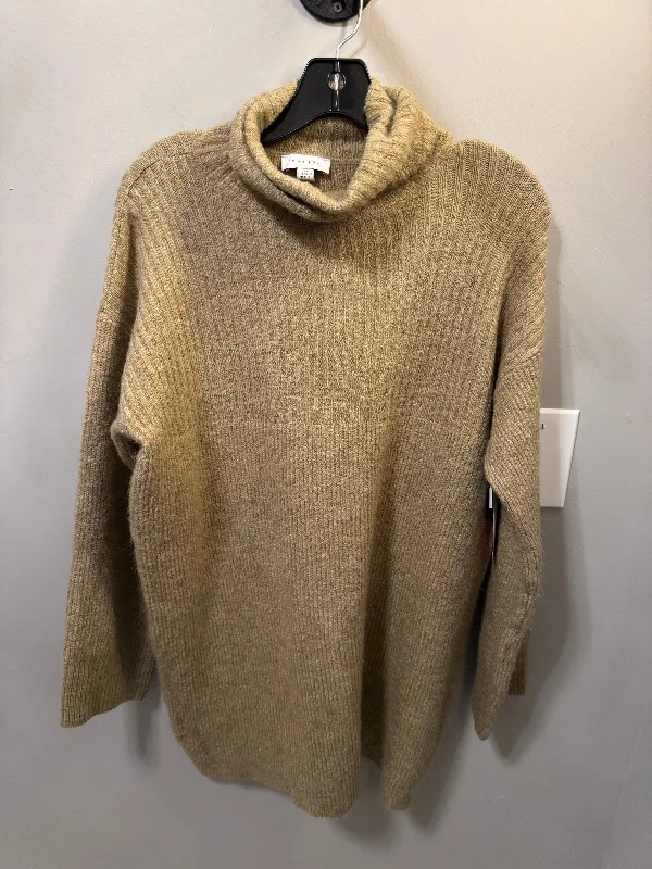 Dress Sweater By Top Shop In Tan, Size: M Knit Sleeve Dress