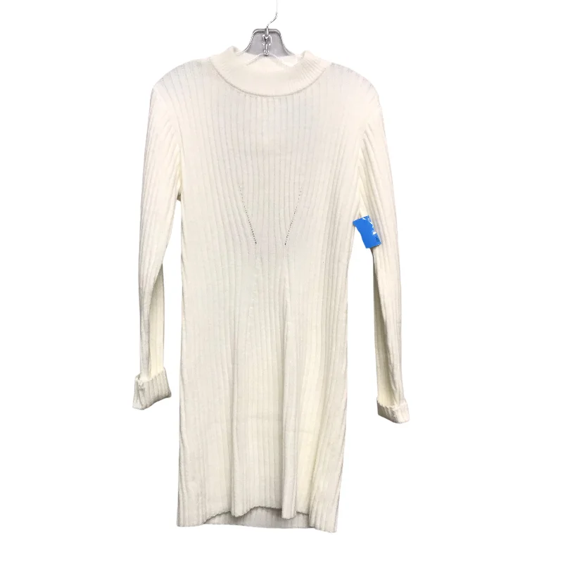 Dress Sweater By 12th Tribe In Ivory, Size:M Sweater Dress Look