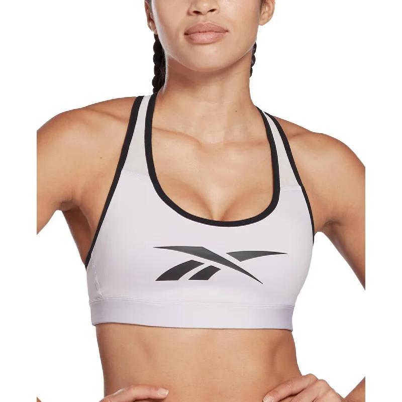 Reebok Womens Lux Vector Racerback Medium Impact Sports Bra Classic Women’s Sweatshirt