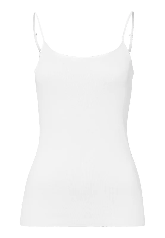 Cotton Seamless Camisole | White 71600-101 Chic pajama sets