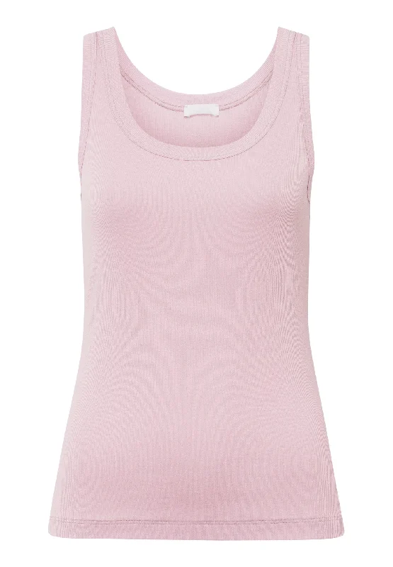 Sleep And Lounge Ribbed Cotton Tank Top | Crepe Pink 77751-1499 Cheap pajama sets