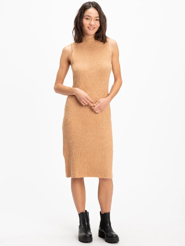 Donika Rib Knit Sweater Midi Dress Summer party midi dresses