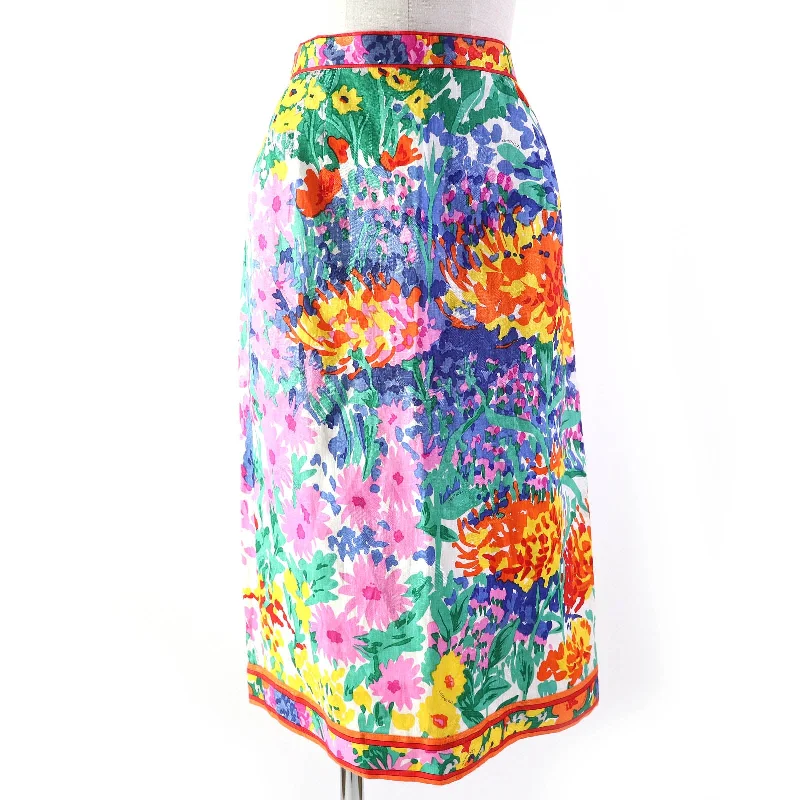 LEONARD FASHION Floral Logo Tight Skirt Plus size unclassified skirts