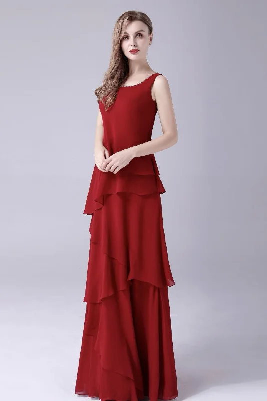 A-Line sleeveless jewel floor length backless mother's dress Cocktail unclassified dresses