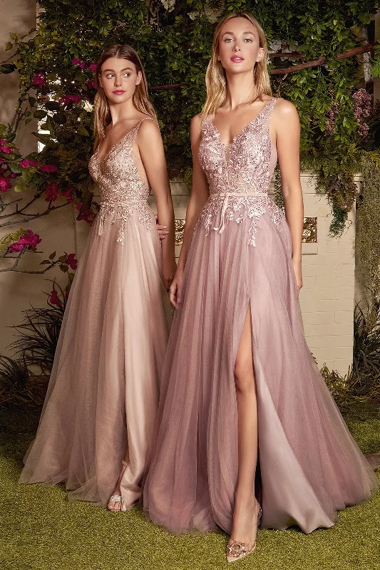 **Allure Bridals' Ethereal Nude Symphony Gown: Captivating Charm for Special Occasions** Beaded unclassified dresses