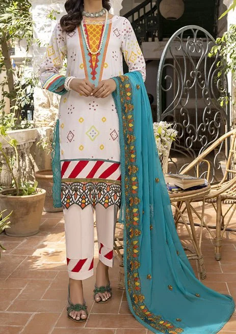 Alzohaib Rung Pakistani Embroidered Lawn Women's unclassified dresses