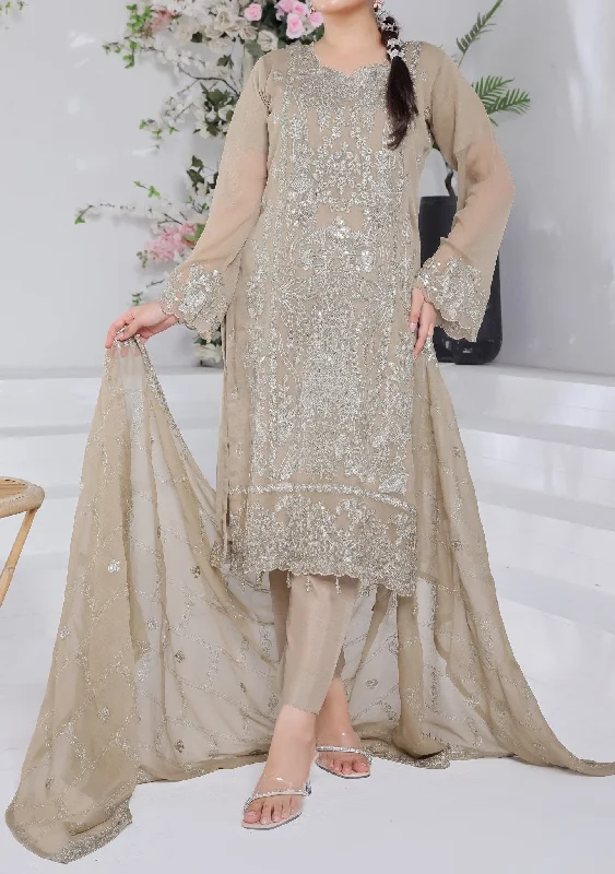 Bin Hameed Suffha Luxury Embroidered Chiffon Dress Metallic unclassified dresses