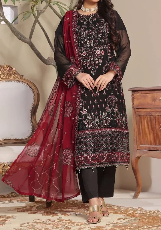 Bin Hameed Ziva Luxury Embroidered Chiffon Dress Color block unclassified dresses