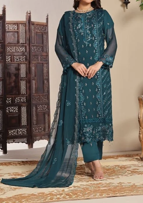 Bin Hameed Ziva Luxury Embroidered Chiffon Dress Striped unclassified dresses