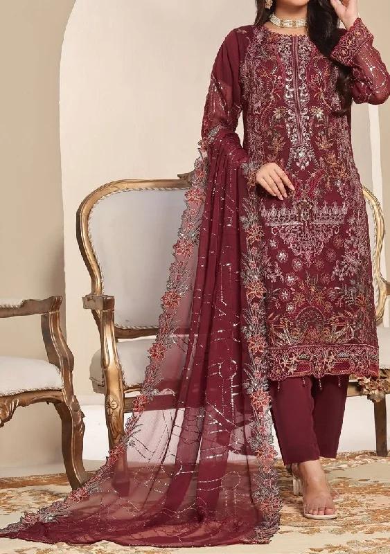 Bin Hameed Ziva Luxury Embroidered Chiffon Dress Street style unclassified dresses