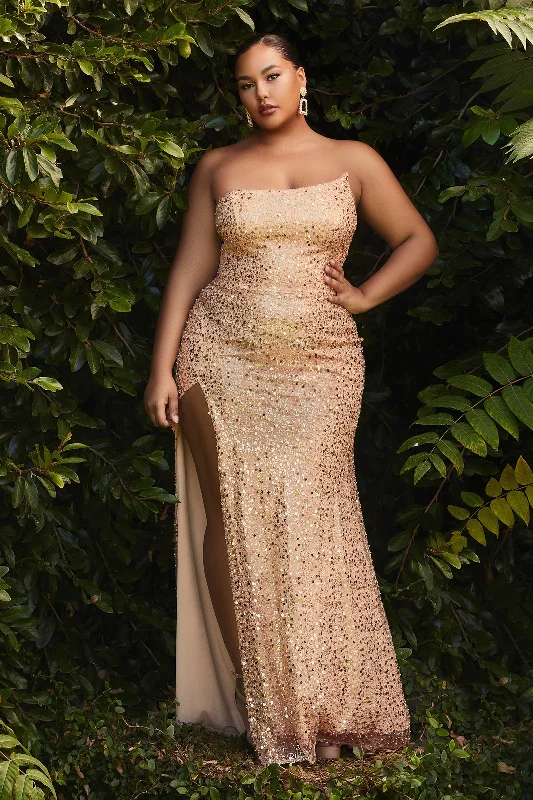 **Cinderella Divine: Shimmering Elegance for Plus-Size Beauties** Beaded unclassified dresses