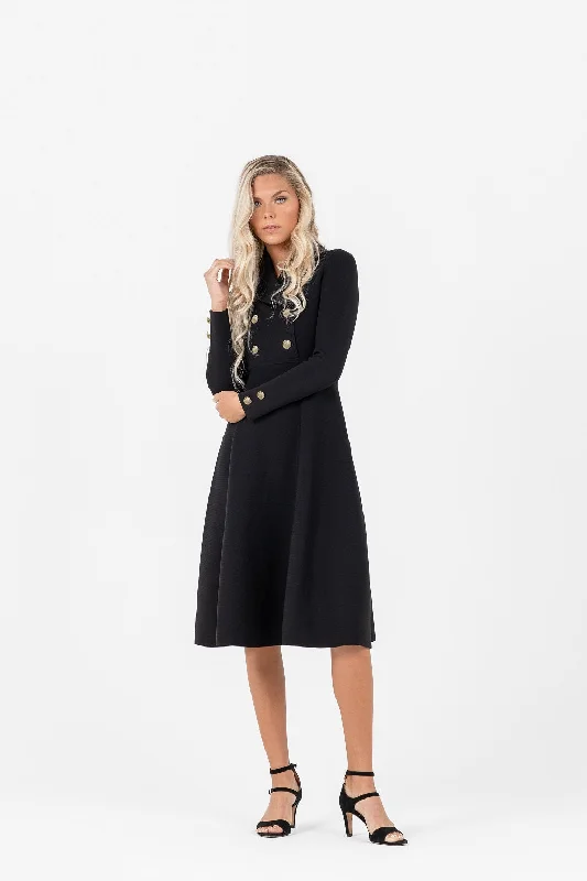 Dolcetto Knit Blazer Dress With Waistline Boho unclassified dresses