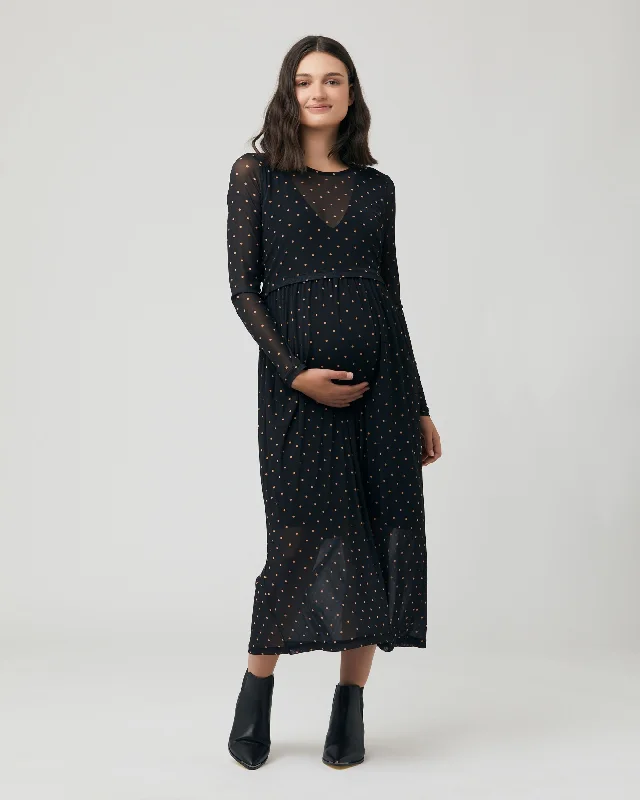 Dot Maternity & Nursing Dress by Ripe Trendy unclassified dresses