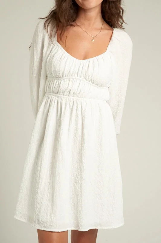 halle dress - white Soft fabric unclassified dresses