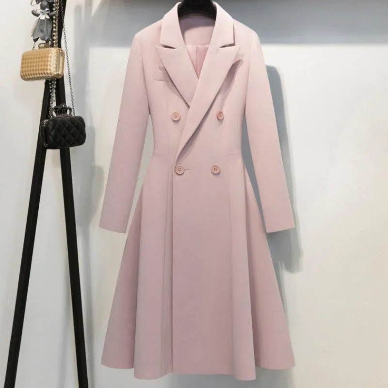 Light pink trench coat