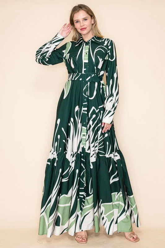 Green Tessa Dress Printed unclassified dresses