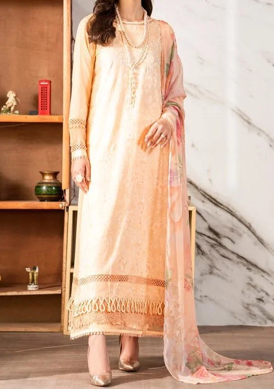 Gulljee Emira Ready Made Embroidered Lawn Dress One-shoulder unclassified dresses