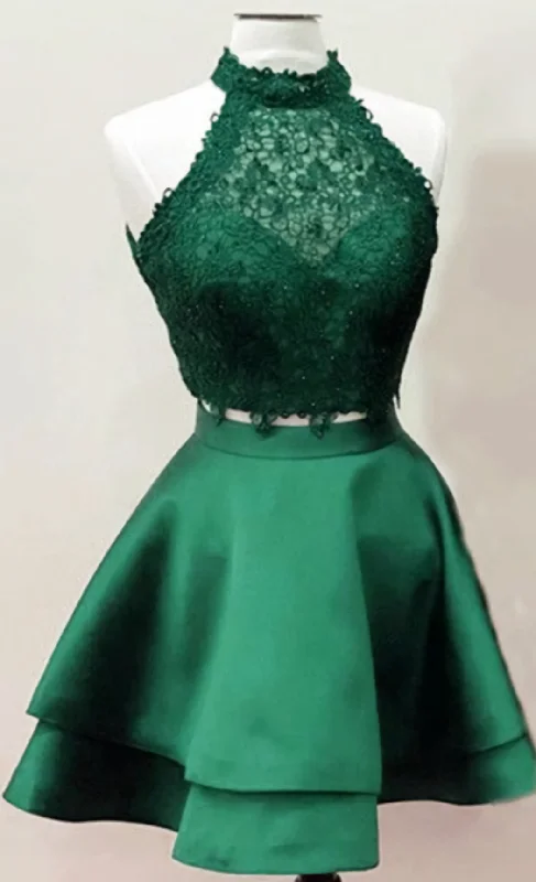 Homecoming Dresses, Emerald Homecoming Dresses, Two Piece Homecoming Dress Everyday wear unclassified dresses