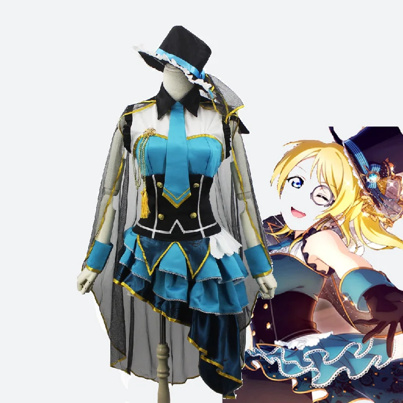 Lovelive Eli Ayase dress costume cosplay dress Beach unclassified dresses