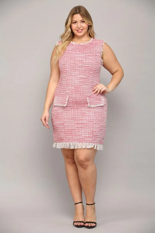 Lurex Tweed Dress High-low unclassified dresses