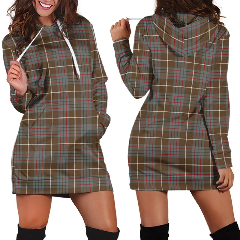 MacIntyre Hunting Weathered Tartan Hoodie Dress Sleeveless unclassified dresses