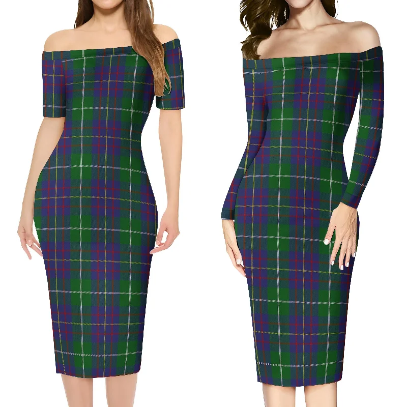 MacIntyre Inglis Tartan Off Shoulder Lady Dress Best-selling unclassified dresses