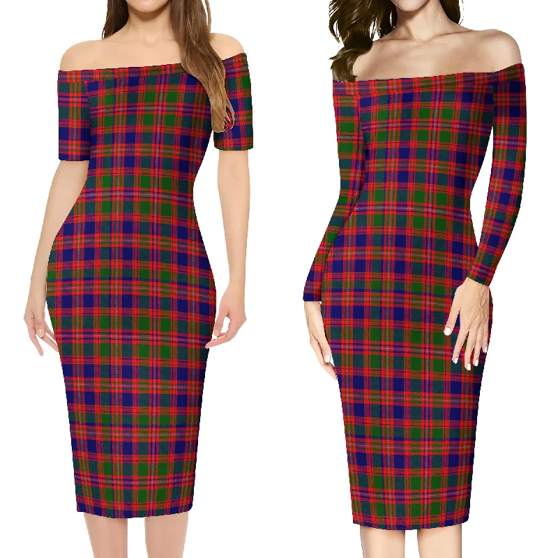 MacIntyre Modern Tartan Off Shoulder Lady Dress Printed unclassified dresses