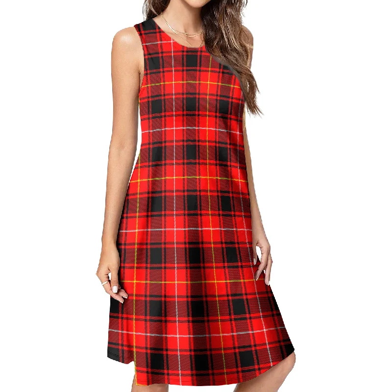 MacIver Modern Tartan Womens Casual Dresses Bright color unclassified dresses