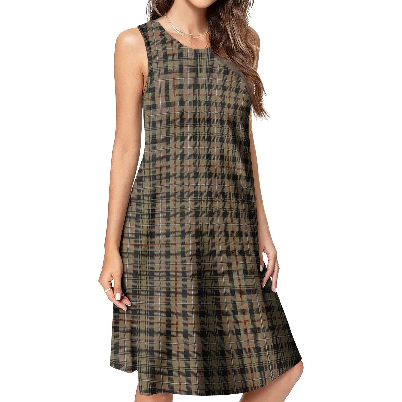 MacKenzie Hunting Tartan Womens Casual Dresses Vacation unclassified dresses