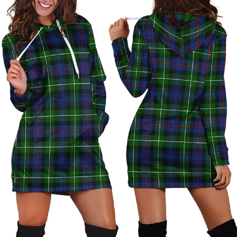 MacKenzie Modern Tartan Hoodie Dress Holiday unclassified dresses