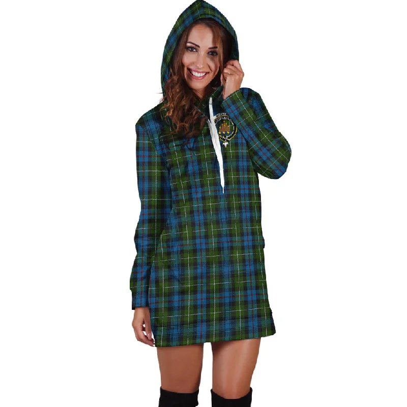 Mackenzie (Mckenzie) Tartan Hoodie Dress with Family Crest Halter unclassified dresses