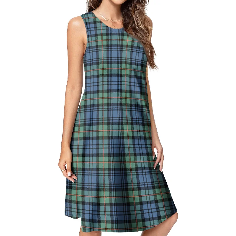 MacKinlay Ancient Tartan Womens Casual Dresses Silk unclassified dresses