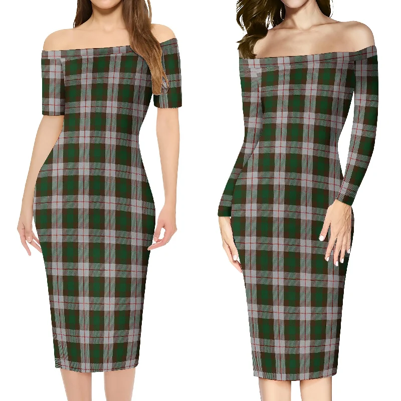 MacKinnon Dress Tartan Off Shoulder Lady Dress Petite unclassified dresses