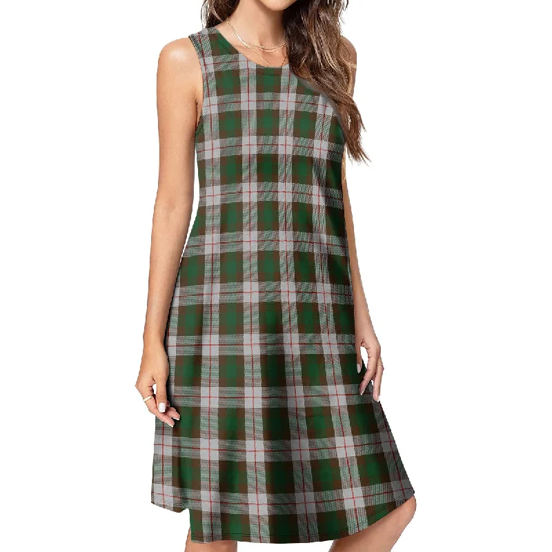 MacKinnon Dress Tartan Womens Casual Dresses Denim unclassified dresses