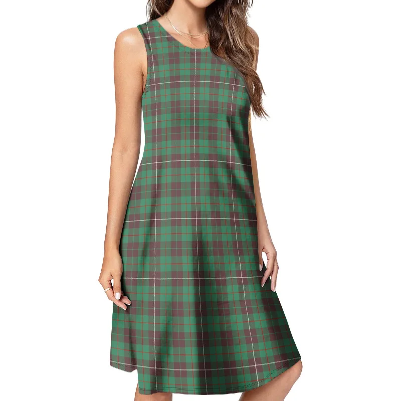 MacKinnon Hunting Ancient Tartan Womens Casual Dresses Flowy unclassified dresses