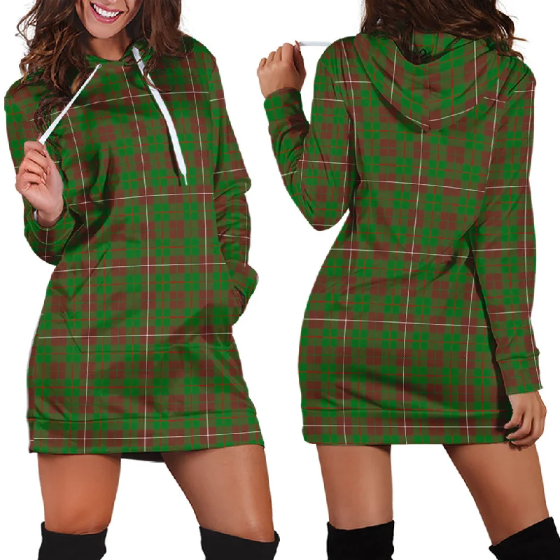 MacKinnon Hunting Modern Tartan Hoodie Dress High-low unclassified dresses