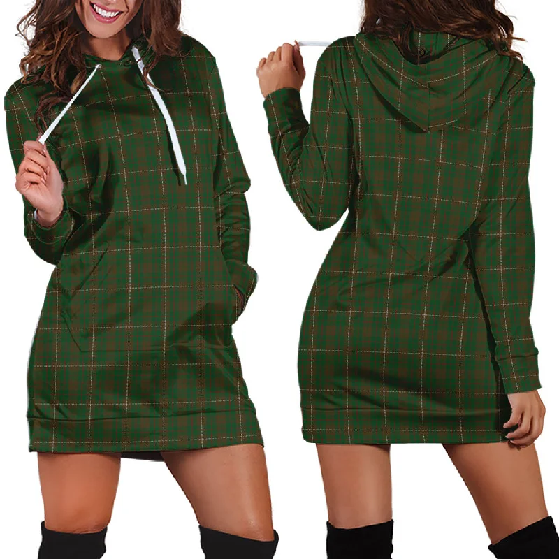 MacKinnon Hunting Tartan Hoodie Dress Color block unclassified dresses