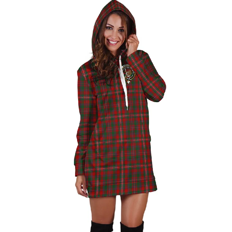 MacKinnon (McKinnon) Tartan Hoodie Dress with Family Crest Polka dot unclassified dresses