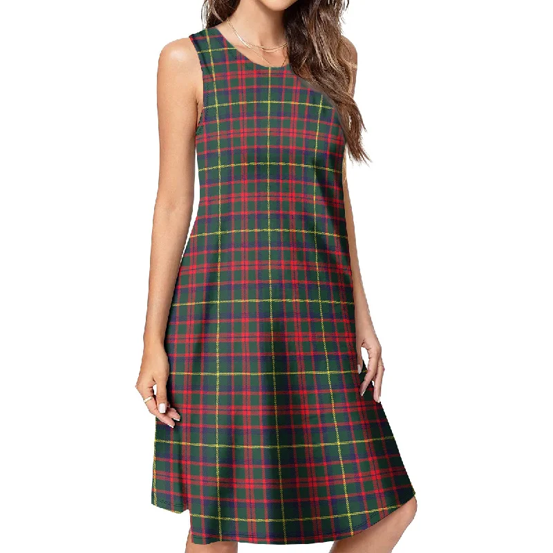 MacKintosh Hunting Modern Tartan Womens Casual Dresses Lace unclassified dresses