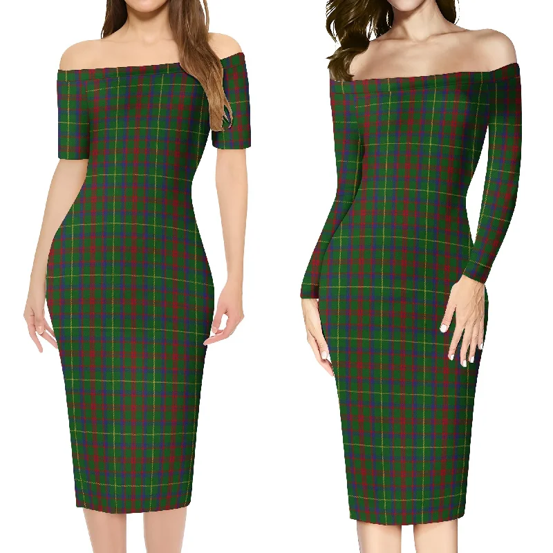 MacKintosh Hunting Tartan Off Shoulder Lady Dress Bold pattern unclassified dresses