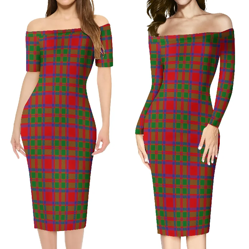 MacKintosh (McKintosh) Tartan Off Shoulder Lady Dress Velvet unclassified dresses