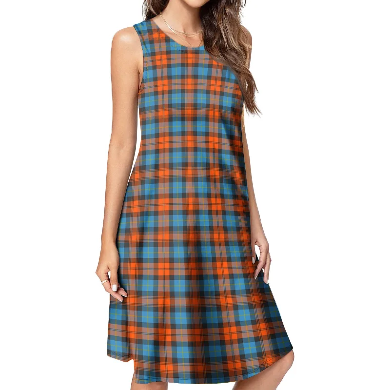 MacLachlan Ancient Tartan Womens Casual Dresses Earthy tone unclassified dresses