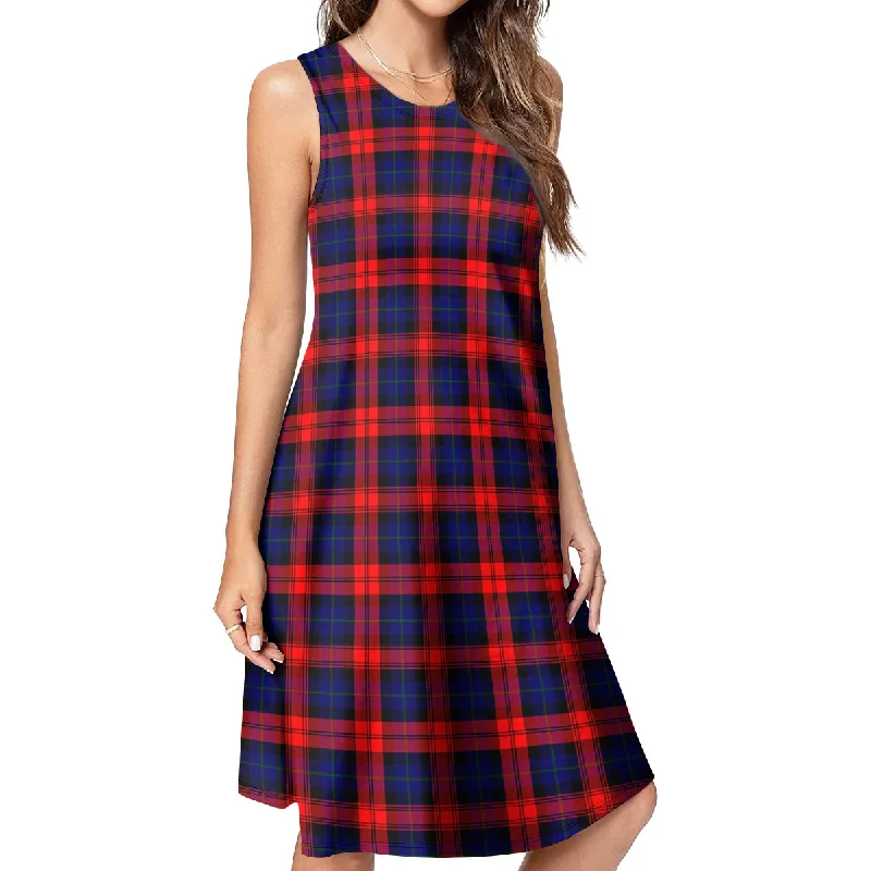 MacLachlan Modern Tartan Womens Casual Dresses Embroidered unclassified dresses