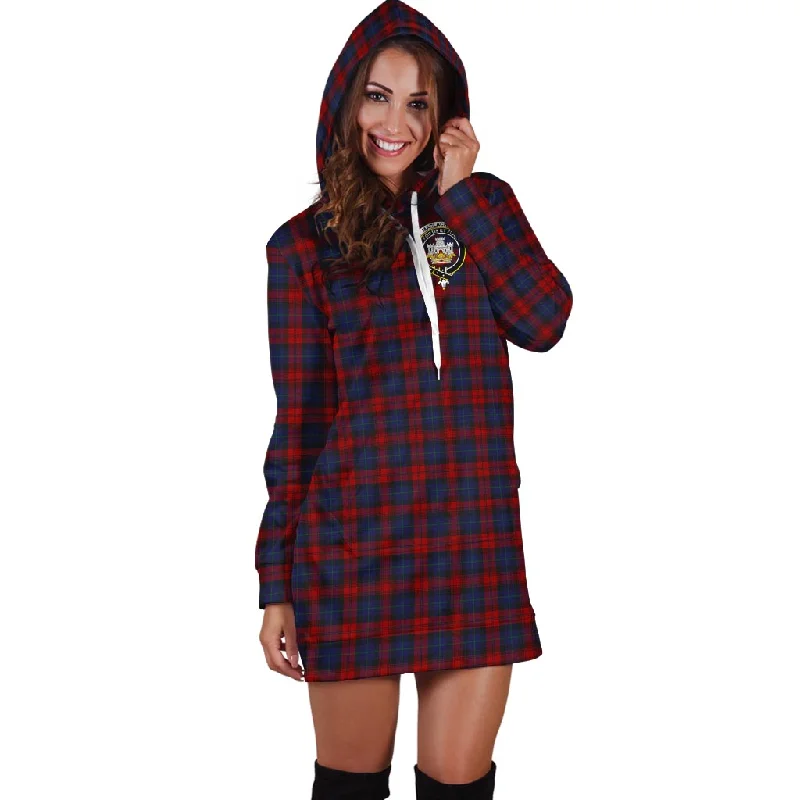 MacLachlan (McLachlan) Tartan Hoodie Dress with Family Crest Earthy tone unclassified dresses