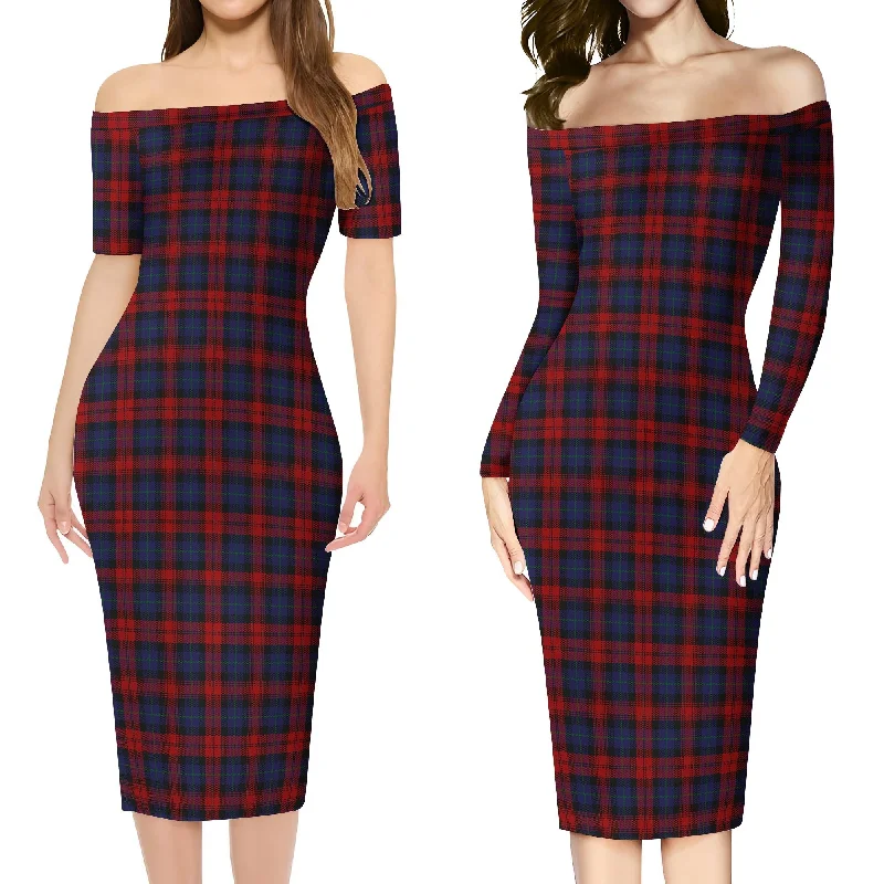 MacLachlan (McLachlan) Tartan Off Shoulder Lady Dress Fall unclassified dresses