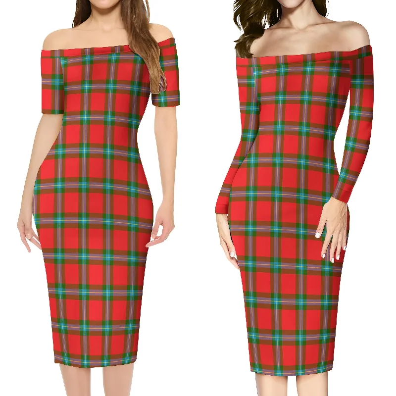 MacLaine (McLaine) Tartan Off Shoulder Lady Dress Gothic unclassified dresses